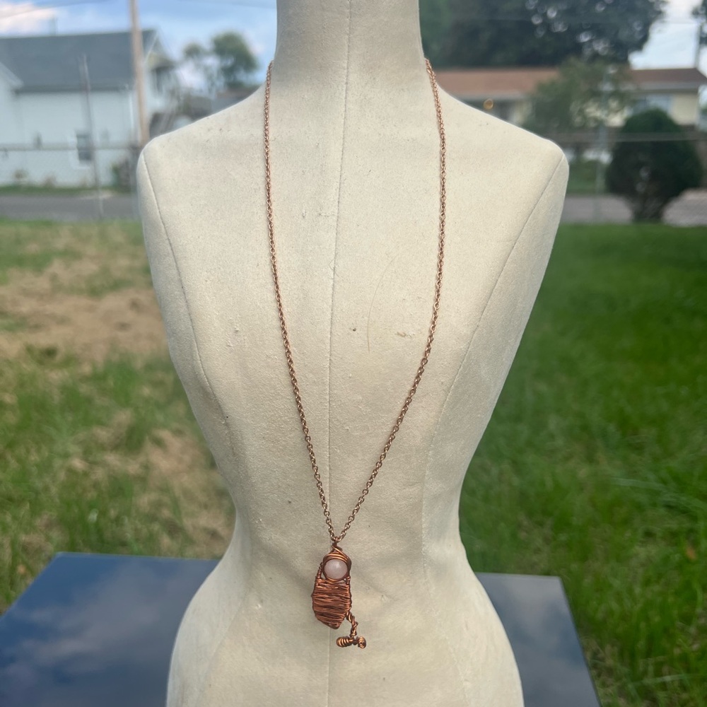 Handmade wire wrapped necklace
